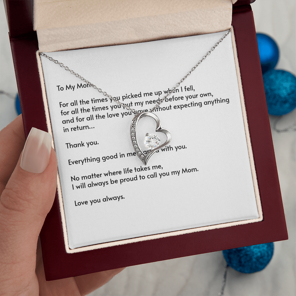 To My Mom – Forever Love Necklace