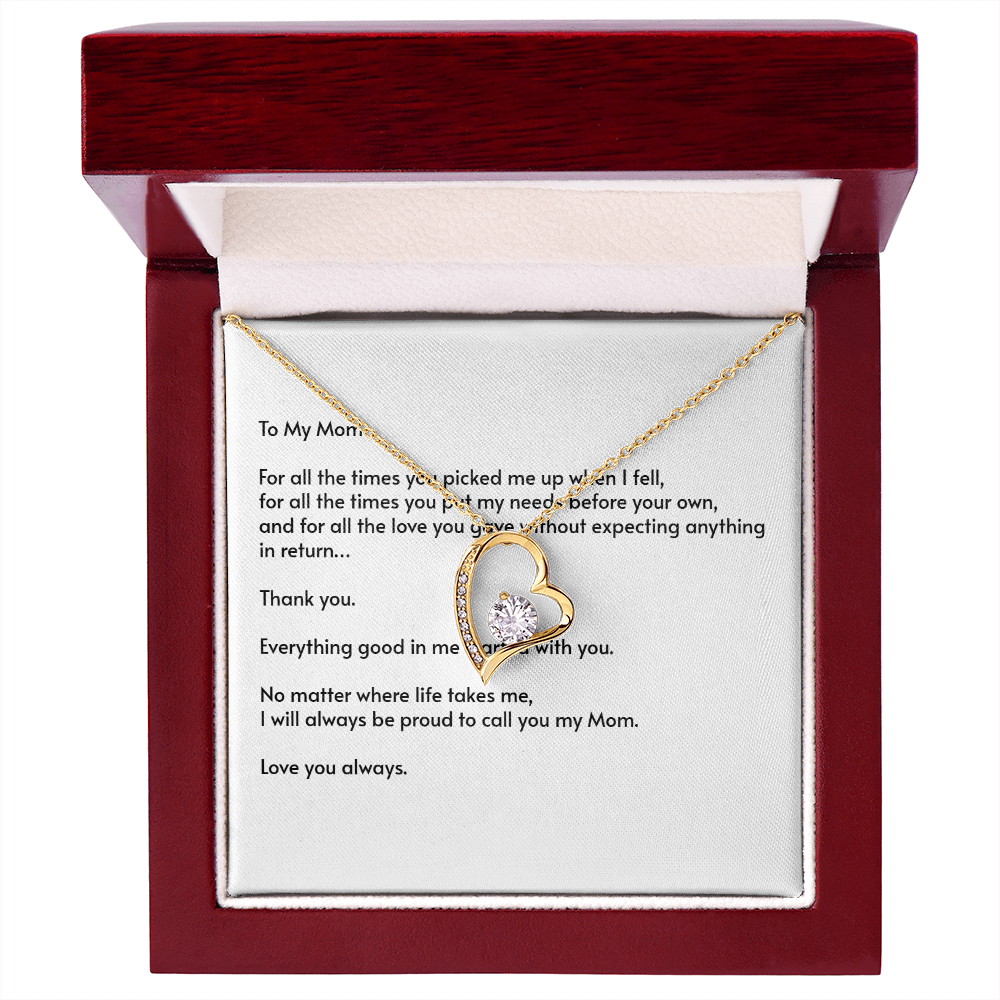 To My Mom – Forever Love Necklace