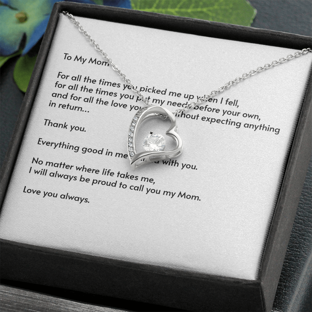 To My Mom – Forever Love Necklace