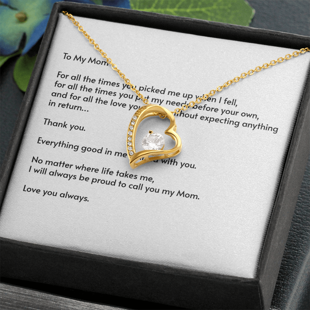 To My Mom – Forever Love Necklace